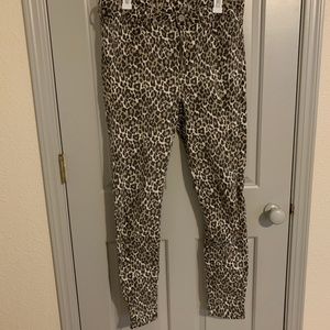 American Eagle leopard print jeans size 12 Long